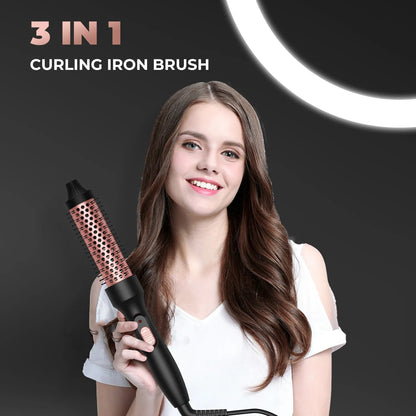 3-in1 Curling Iron Brush - product view 4