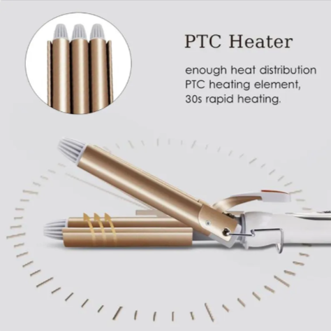 Three-Barrel Ceramic Curling Iron - product view 6