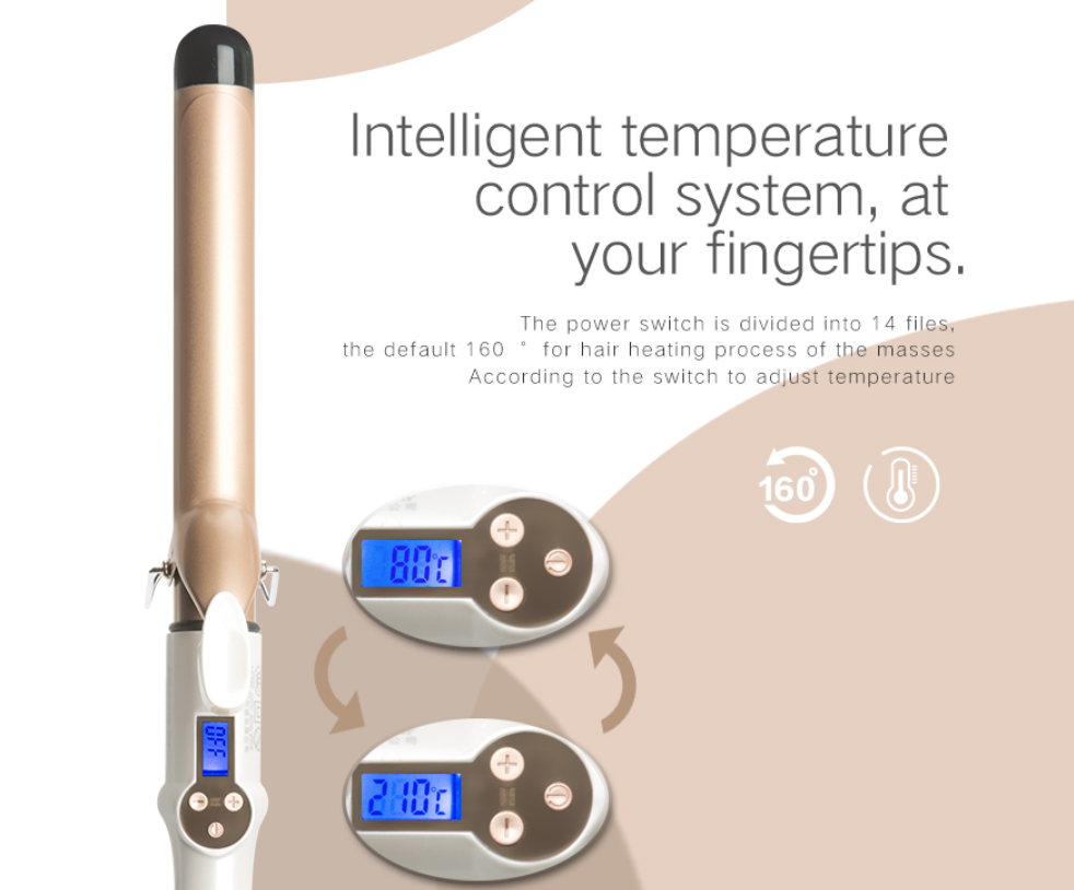 Hair Curler Lcd Curling Iron - product view 8