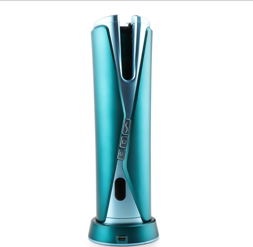 Curlixo Wireless Charging Automatic Curling Iron for Travel on a clean white background