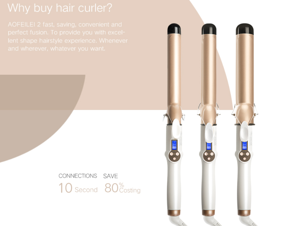 Hair Curler Lcd Curling Iron - product view 2