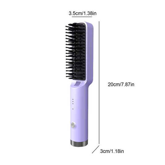 Curlixo Fast Heated Straightener Brush Hair on a clean white background