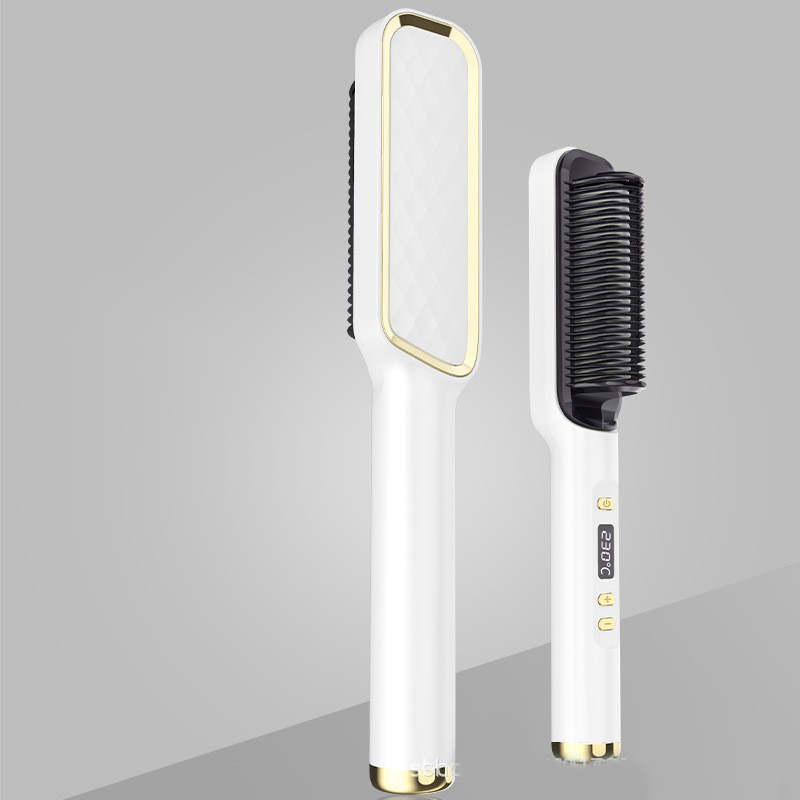 Curlixo Professional Hair Straightener Brush on a clean white background