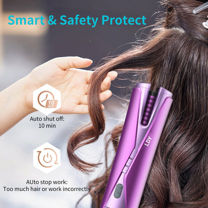 Wireless Charging Automatic Curling Iron for Travel - product view