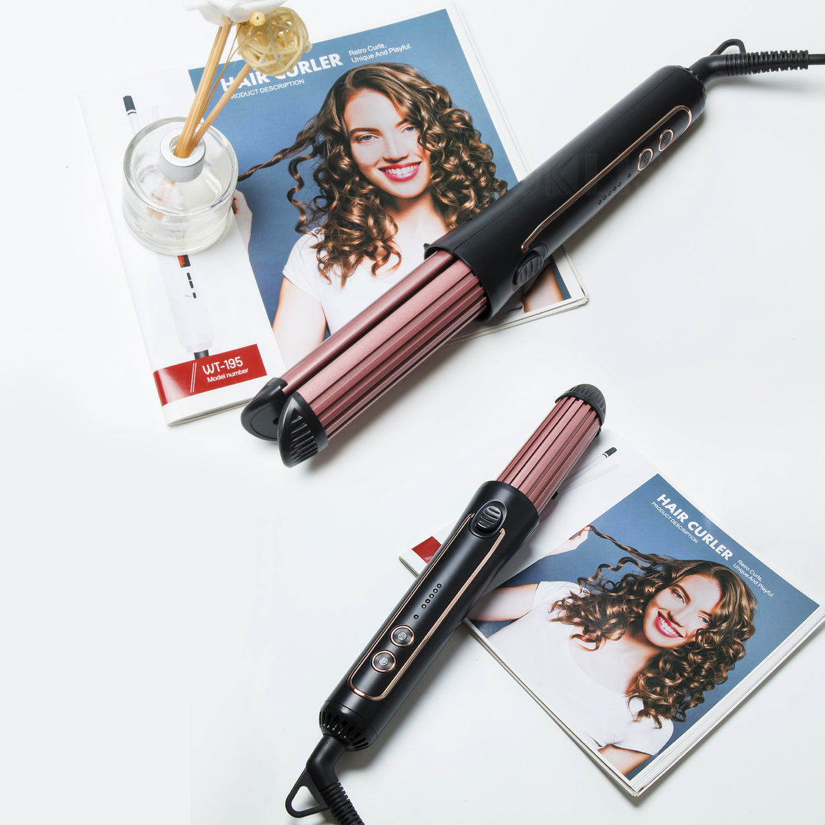 Mini Fashion Wet and Dry Curling Iron - product view