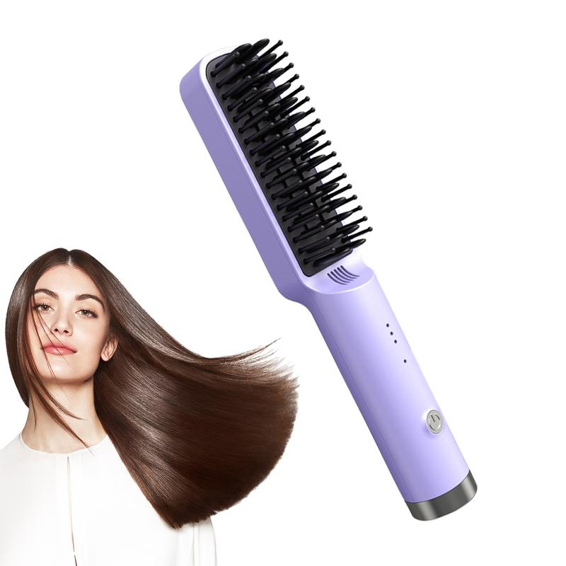 Fast Heated Straightener Brush Hair - product view 6