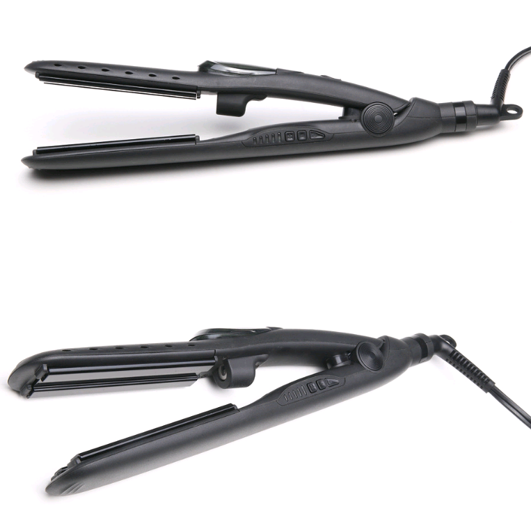 Steam Straightener and Curling Iron with Ceramic Plate - product view 2