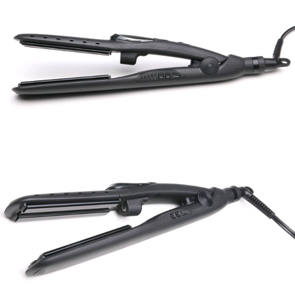 Steam Straightener and Curling Iron with Ceramic Plate - product view 2